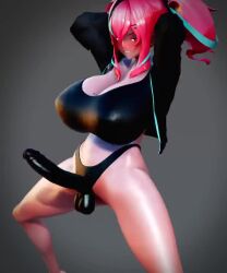 1futa 3d air_humping angry_face animated arms_behind_head azur_lane bottomless bowlegged bowlegged_pose bremerton_(azur_lane) futa futa_focus futa_only futanari harimau_mmd2 huge_breasts huge_penis humping humping_air mikumikudance mmd mp4 no_sound panties penis pink_hair plump red_eyes sports_bra streaked_hair swinging_penis thick_thighs twintails video