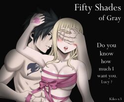 before_sex eyes_covered fairy_tail fifty_shades_of_grey_(franchise) gray_fullbuster kiko-x3 lucy_heartfilia parody ribbon undressing