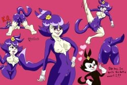 animaniacs animaniacs_(2020) anime-aniacs anime_dot anthro breasts canid clothing digital_drawing_(artwork) digital_media_(artwork) dot_warner female fur genitals gloves handwear hi_res mammal mr_headsnacke nipples nude pose pussy simple_background smile solo warner_brothers young