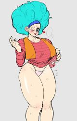 bulma (afro) from dragon ball by embo