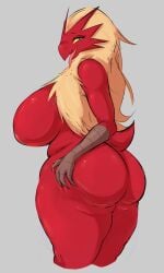 anthro behniis big_ass big_breasts blaziken bubble_butt female pokemon pokemon_(species) tagme