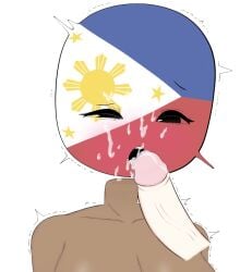 blowjob countryhumans countryhumans_girl cum_in_mouth flawsystyle ihavenohorns licking_penis oral oral_sex philippines philippines_(countryhumans)