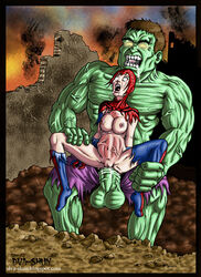 anal ankle_grab breasts brutal crying dva-shun endured_face green_skin huge_cock huge_penetration hulk hurt hyper_penetration impossible_fit larger_male lifted marvel mayday_parker pain pectoral_bulge penis pussy rape restrained reverse_upright_straddle ridiculous_fit ripped_clothing rough_sex size_difference smaller_female spider-girl spider-man_(series) stand_and_carry_position stomach_bulge tear tears thigh_grab torn_bodysuit torn_clothes torn_clothing torn_legwear wide_eyed