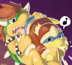 bowser canyon_(artist) dote green_shell horns king_dedede kirby_(series) koopa male_only mario_(series) nintendo shell spiky_shell straight_hair tagme