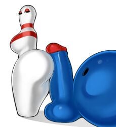 animate_inanimate ass balls bedroom_eyes big_breasts big_butt big_penis blue_body bowling_ball bowling_pin breasts curvy_figure duo erection female fuckable_pin genitals hi_res horny_blue_bowlingball hot_dogging loodncrood looking_back male male/female markings meme mole_(marking) narrowed_eyes penis purple_eyes seductive white_body wyer_bowling wyer_bowling_(meme) wyre_bowling_(meme)