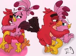 angry_birds avian bird male/female nietvart red_(angry_birds) stella_(angry_birds) straight the_angry_birds_movie vaginal_penetration