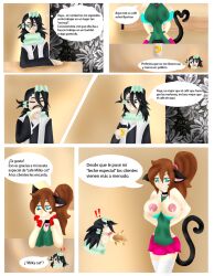 breasts catgirl comic earscat feline firecat_6 nekogetta page parody tail