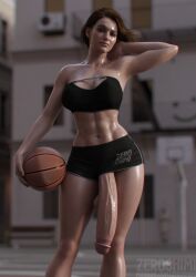 1futa 3d abs balls basketball_(ball) big_penis boob_window breasts cleavage clothed clothing dickgirl flaccid flaccid_cock flaccid_penis futa_only futanari huge_cock human hyper hyper_balls hyper_penis ineffective_clothing ineffective_panties intersex jill_valentine jill_valentine_(sasha_zotova) large_breasts light-skinned_futanari light_skin mostly_clothed muscular_futanari partially_clothed penis penis_out penis_slip penis_to_the_knees resident_evil resident_evil_3 resident_evil_3_remake small_clothes small_panties standing veiny_penis wide_hips zeroshimi