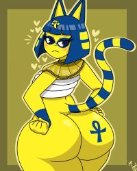ankha from animal crossing by mr.lewd