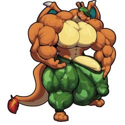 1boy abs balls_outline biceps bobert bodybuilder charizard dick_root furry hyper hyper_balls hyper_genitalia hyper_muscles hyper_penis hyper_testicles male male_nipples male_only masculine mature_male muscle muscles muscular_arms muscular_ass muscular_back muscular_legs muscular_male muscular_thighs pecs penis_outline pokemon pokemon_(species) solo veins veiny_penis