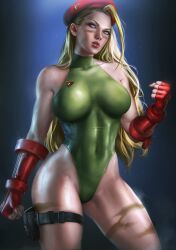 1girls abs abs_visible_through_clothing action_pose athletic_female bare_arms bare_shoulders bare_skin bare_thighs beret big_breasts blonde_hair blue_eyes breasts busty cammy_white capcom clenched_fists clothed clothed_female clothing facepaint facial_scar female female_focus female_only fist fit fit_female gauntlets green_clothes green_clothing green_leotard hair_down hips leotard light-skinned_female light_skin logan_cure long_hair military_cap military_hat navel navel_visible_through_clothes parted_lips plain_background scar shiny_skin simple_background slim_girl slim_waist solo solo_female solo_focus standing strap street_fighter street_fighter_v sweat sweatdrop sweating thick_lips thick_thighs thigh_strap thighs thunder_thighs tight_clothes tight_clothing tight_fit tight_leotard toned toned_arms toned_body toned_female toned_stomach toned_thighs wet wet_body wet_skin