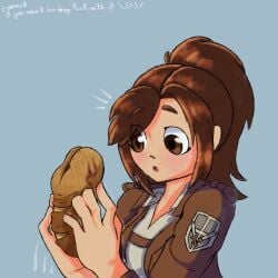 :o attack_on_titan bread ilikensfw sasha_braus shingeki_no_kyojin