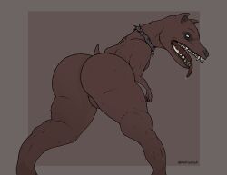 1girls 2d anthro ass big_ass big_breasts elden_ring female female_only fromsoftware furry giant_dog_(elden_ring) methados rule_63