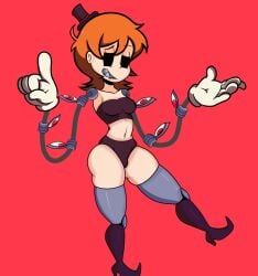 1girls female leo_el_random peacock_(skullgirls) skullgirls solo thick_thighs