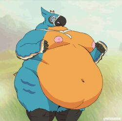 1boy anthro ass_expansion avian avian_humanoid beak belly belly_expansion big_belly blue_fur breast_expansion breath_of_the_wild chubby chubby_male fat fat_man fur furry humanoid kass kass_(tloz) kass_(zelda) male male_focus male_only malesub morbidly_obese morbidly_obese_male obese obese_male overweight overweight_male slime tagme the_legend_of_zelda the_legend_of_zelda:_breath_of_the_wild thick_thighs weight_gain wide_hips