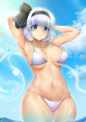 big_breasts bikini female poke200 swimsuit tagme touhou youmu_konpaku