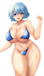 big_breasts bikini female kogasa_tatara poke200 swimsuit tagme thunder_thighs touhou