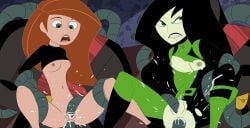 2girls anal anal_sex angry anus blush breasts clothed_rape clothed_sex crotchless cum cum_in_ass cum_in_pussy cum_inside disney disney_channel double_penetration female kim_possible kimberly_ann_possible multiple_girls navel no_bra no_panties pussy rape ripped_clothing sex shego sweat tentacle tentacle_rape tentacle_sex torn_clothes vaginal_penetration xeroshadows