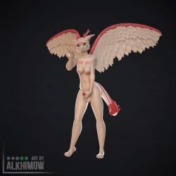 3d 3d_(artwork) alkhimow animated anthro ass breasts character commishes commissionopen digital_media_(artwork) dragon furry futanari genitals gynomorph herm horn intersex muscular nipples penis price pricelist sex solo wings