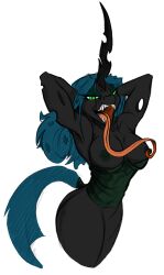 2016 anthro areola armpits big_breasts breasts changeling duplicitousmachine erect_nipples female friendship_is_magic my_little_pony nipples nude queen_chrysalis_(mlp) solo