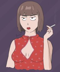 anna_williams dominant domination dominatrix fanart goddess smoking smoking_fetish tekken tekken_7