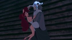 clothed_male disney forced grabbing_waist hades_(hercules) hercules_(disney) imminent_rape imminent_sex impending_rape manhandling meg megara naked naked_female nipples nude nude_female penis