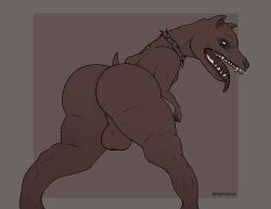 anthro canine dat_ass dog elden_ring feral fromsoftware furry giant_dog_(elden_ring) male_only methados