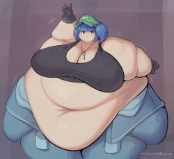 1girls 2021 bbw belly big_belly big_breasts breasts chubby chubby_female curvaceous curvy fat female female_focus female_only hips huge_belly huge_breasts hyper hyper_fat large_belly large_breasts morbidly_obese nitori_kawashiro obese obese_female overweight overweight_female royaloppai solo solo_female solo_focus ssbbw touhou tummy voluptuous