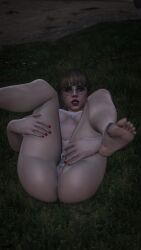 ass breasts breasts breasts brown_eyes brown_hair choking gillea_taylor glasses grand_theft_auto grand_theft_auto_online grand_theft_auto_v hair_bun laying_on_back looking_up masturbating masturbation mole naked naked_female nipples nopixel nude nude_female nullinvoid public public_exposure public_masturbation public_nudity pussy tattoo tattoo_on_arm tattooed_arm tattoos thick_ass thick_thighs thighs vagina voyeur voyeurism