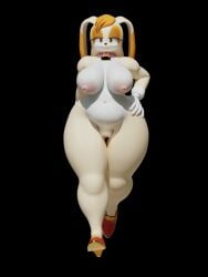 3d animated anthro ass belly big_breasts big_butt breasts clothing digital_media exposed_breasts female footwear high_heels marianozi milf sega sketchgum18 solo sonic_(series) sonic_the_hedgehog_(series) spinning vanilla_the_rabbit