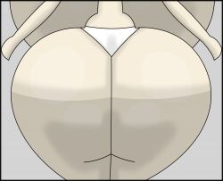 ass ass_focus big_ass big_breasts gigantic_ass gigantic_breasts hourglass_figure huge_ass huge_breasts human hyper_ass notgodokay oc original simple_background simple_shading