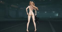 1girls 3d completely_nude completely_nude_female dat_ass girls'_frontline nude_edit orange_hair shorter_than_10_seconds shorter_than_30_seconds tagme ump9_(girls'_frontline) video