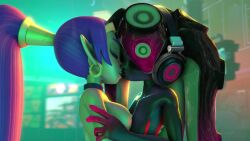 2girls 3d animated crossover dark-skinned_female dark_skin female female_only fingering french_kiss french_kissing human kissing legoguy9875 lesbian marina_(splatoon) marina_(wo262) mp4 nintendo orgasm public public_nudity rain shantae shantae_(character) sound splatoon splatoon_2 tagme video water wayforward yuri