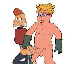 2boys anal ass cum_in_as erection iyumiblue lars_barriga male_focus male_only penis ronaldo_fryman steven_universe transparent_background yaoi