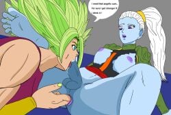 anal anal_fingering anal_insertion anal_sex angel angel_(dragon_ball) anus anus_peek blowjob cum_drip dragon_ball dragon_ball_super female futa_on_female futa_sans_pussy futanari kefla legendary_super_saiyan self_upload starkartist super_saiyan super_saiyan_2 universe_6/universe_7 universe_6_girls vados