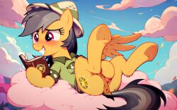 ai_generated daring_do_(mlp) female female_only feral feral_only friendship_is_magic furry furry_only hasbro horse my_little_pony pegasus pony smile solo