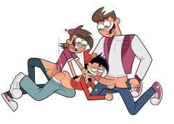 3boys aged_up anal chip_skylark cum full_body gay iyumiblue naughty_face orgasm spitroast straight_hair the_fairest_damsel the_fairly_oddparents threesome thrusting timmy_turner tommy_turner transparent_background undressing yaoi