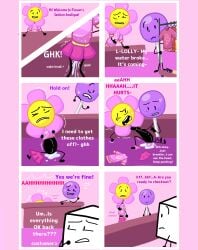 accurate_art_style anonymous_character anthro battle_for_dream_island big_belly birth breasts childbirth comic fanchild female female/female flower flower_(bfdi) flowerpop labor labor_pains lesbian_couple lollipop lollipop_(bfdi) object_shows pregnancy pregnant pregnant_belly pregnant_female princessbb stickman yuri