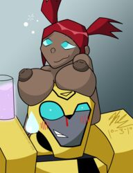 23isnumber1 bumblebee bumblebee_(transformers) ragetreb sari_sumdac straight transformers transformers_animated