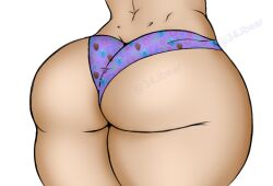 1girls amanda_rocksbear_artist ass ass_grab big_ass big_butt butt_crack color double_bun female latina mole_on_ass oc original original_character rocksbear_(artist) underwear underwear_only wide_hips