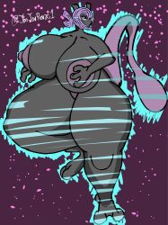 anthro aura big_breasts breasts fan_character female floating hi_res humanoid jonjonrenzo1 legendary_pokémon mewtwo nintendo pokemon pokemon_(species) solo thick_thighs video_games wide_hips