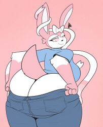 big_ass big_breasts bubble_butt eeveelution female mr_rottson pokémon_(species) pokemon pokemon_(species) sylveon tagme