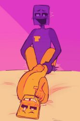 2boys anal dave_miller_(dayshift_at_freddy's) dayshift_at_freddy's dsaf dsaf3 gay jack_kennedy_(dayshift_at_freddy's) male_only orange_skin purple_skin tooth_gap yaoi