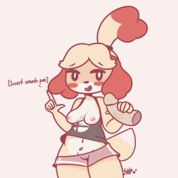 isabelle (animal crossing) from animal crossing by giidenuts
