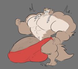 abs balls biceps bodybuilder furry harewolf hyper hyper_balls hyper_genitalia hyper_muscles hyper_penis hyper_testicles male male_focus male_only muscles muscular muscular_arms muscular_ass muscular_back muscular_legs muscular_male muscular_thighs nipples pecs penis testicles veins veiny_penis