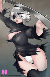yorha 2b from nier by halfnhybrid