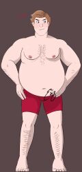 artist_signature boxers chest_hair eric_cartman overweight_male shirtless_male south_park yamikaisu