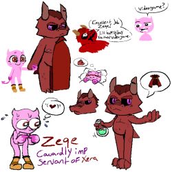 annoyed anthro archdemon bodily_fluids boots cloak clothing cum cum_on_face deity demon dragon dream footwear genital_fluids hand_holding humanoid imp kralex_(artist) macro male male/male nipples nude potion sex shy snout sweat undnift wet_dream xera_(kralex) zeqe