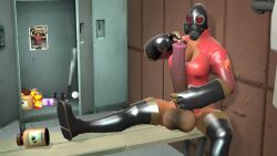 1futa 3d animal_genitalia_on_humanoid breasts fempyro futanari gasmask horsecock horsecock_futanari horsecock_on_humanoid locker locker_room masksrobotsfurries masturbation penis precum source_filmmaker team_fortress_2