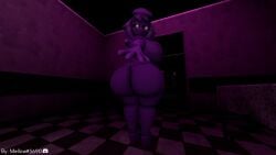 3d ass ass_focus big_ass big_breasts five_nights_at_freddy's glowing_eyes highres huge_ass huge_breasts mellowsfm purple_girl purple_hair purple_skin rule_63 sfm source_filmmaker tagme wendy_afton